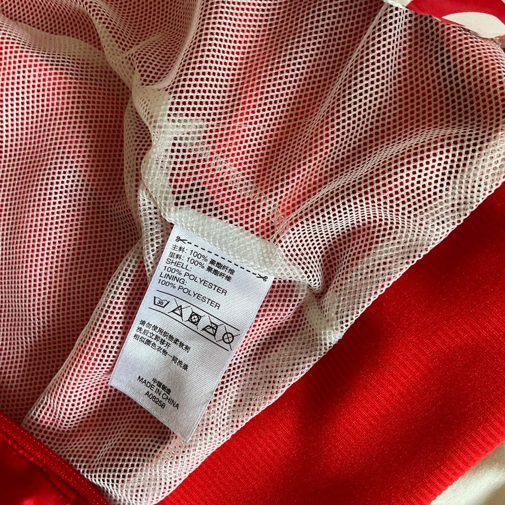 Adidas Red Patterned Windbreaker - image 2